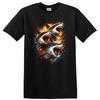 Shark Fire T Shirt Cool Graphic Tee for Ocean Lovers and Animal Enthusiasts
