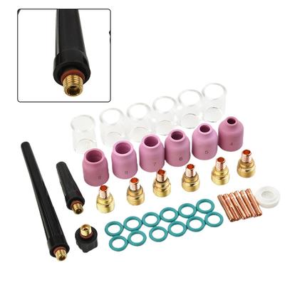 40 τεμ. TIG Welding Torch Collet Gas Glass Cup Kit for WP-9/20/25