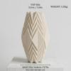 Large Geometric Ceramic Vase, 10.5" Decorative Floor or Table Vase, Modern Textured Flower Vase for Home Living Room, Entryway, or Office Decor