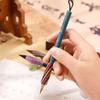Purple Wolf Bristle Chicken Spur Brush Pen for Calligraphy and Sutras