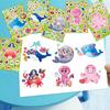 6/12Sheets Cartoon Ocean Animal Make A Face Stickers Puzzle Toys for Kids Birthday Party Favors Baby Shower Gift School Rewards
