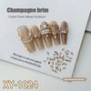 50Pcs Zircon Nail Diamond Decoration Mixed Loading Stereoscopic Nail Accessories Nail Painting Nail Salon Nail Artists