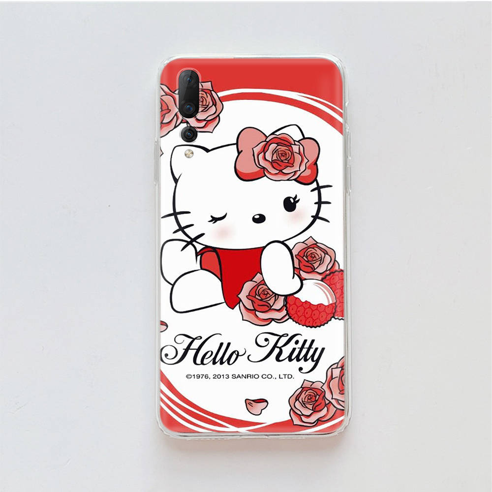 Transparent Case for Samsung A04 A14 A23 M33 M53 Realme 10 9 C35 C55 VIVO X80 Infinix Hot 30 Note 11 Tecno Spark 8P Pro L-5 Hello Kitty