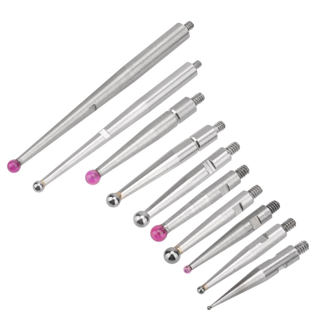 M1.4 Indicator Probe Tungsten Steel Needle Dovetail Rails Dial Indicator Needle Test Gauge Probe for Precision Measuring Tools