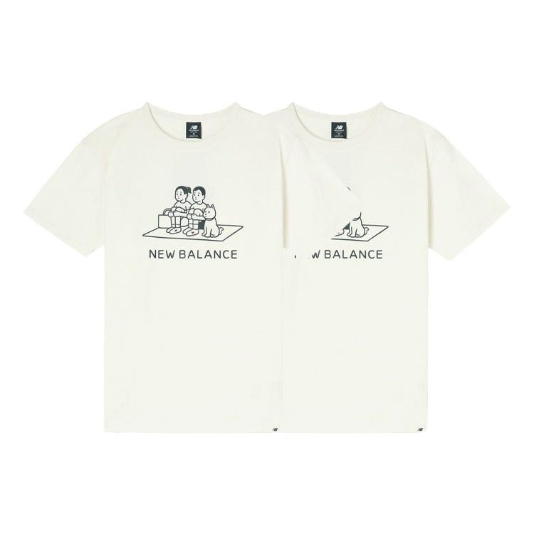 New Balance X Noritake Unisex Sports Tee White AMT12349-RSI