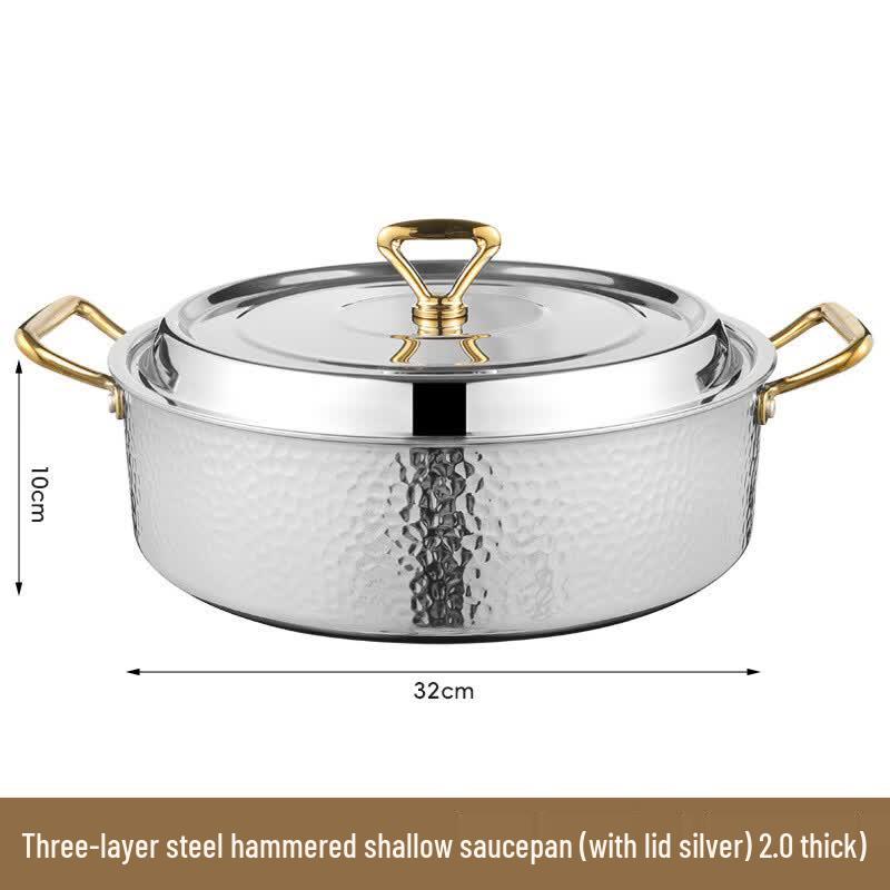 Chu Yi Qi Hammered Copper Divided Hot Pot