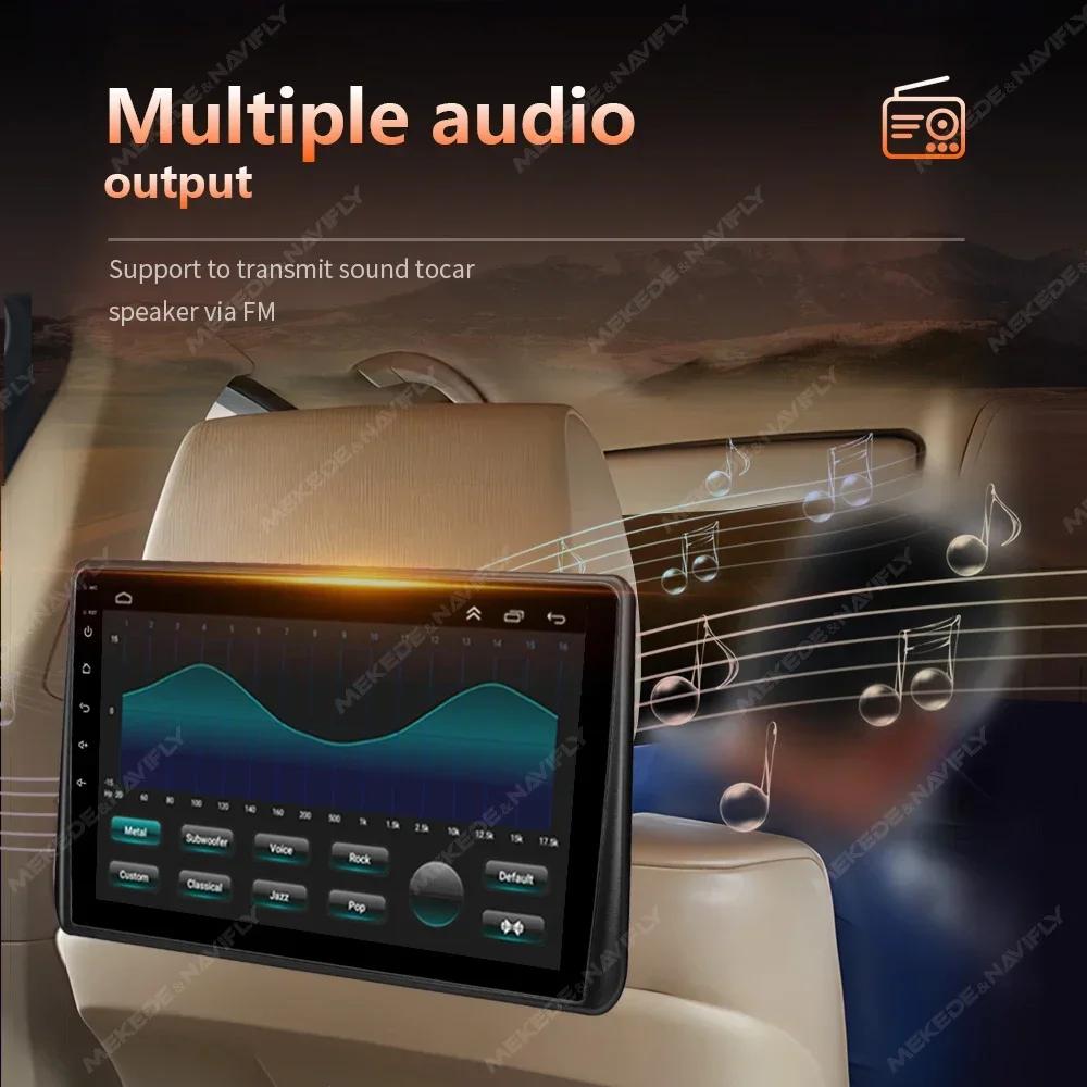 10.1 INCH Car Headrest MP5 Multimedia Player Support Carplay Android Auto Rear Back Seat Monitor AV USB TF Touch Screen Display
