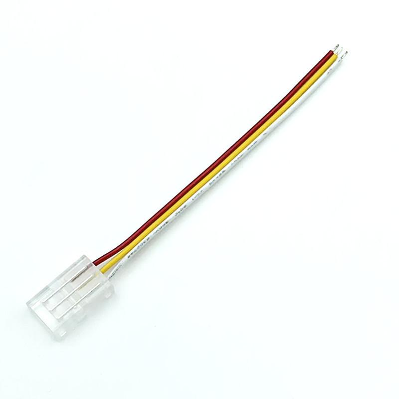 3P 10mm Solderless L-Shape Connector for RGB 2812 Addressable LED Strip (20-Pack)