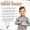 Italian-made rosary, Pope Francis, Vatican, Roman Saint, medal, cross, Saint Benedict, patron saint of students, Christianity, faith, veneration of