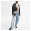 Coach Tabby 26 Crystal Denim Fabric Crossbody Shoulder Bag Medium Women's Silver