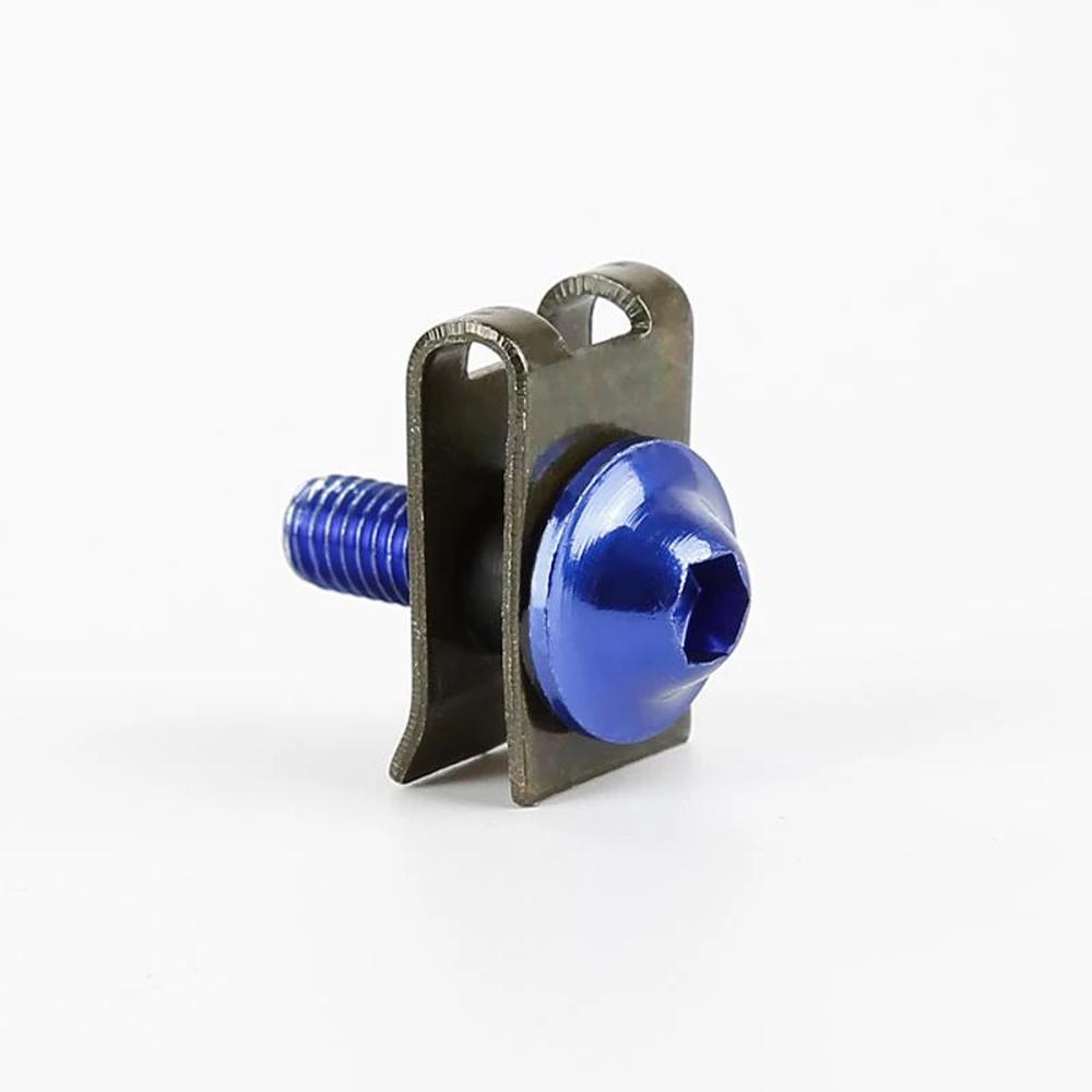 Aluminium 5 x 15mm Fastener Clip Screw Motorcycle Fairing Bolt Motorcycle Shell Screw Spring Nuts