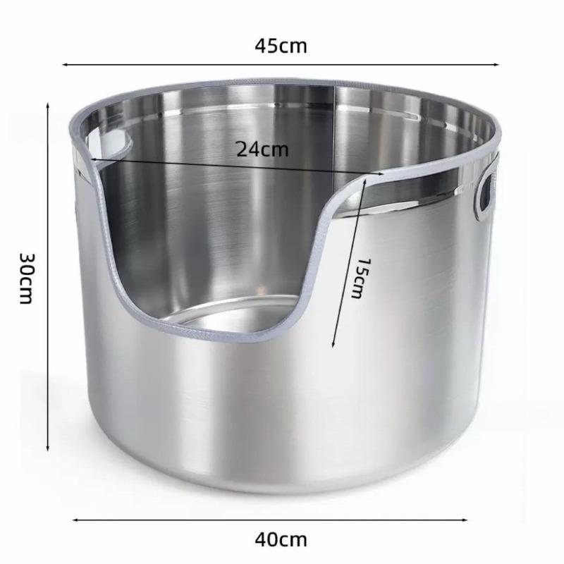 

Stainless Steel Cat Litter Box Cat Toilet Litter Pet Cats Sandbox Self-cleaning Cats Supplies Sand Boxes Carrier Pets Sandboxes