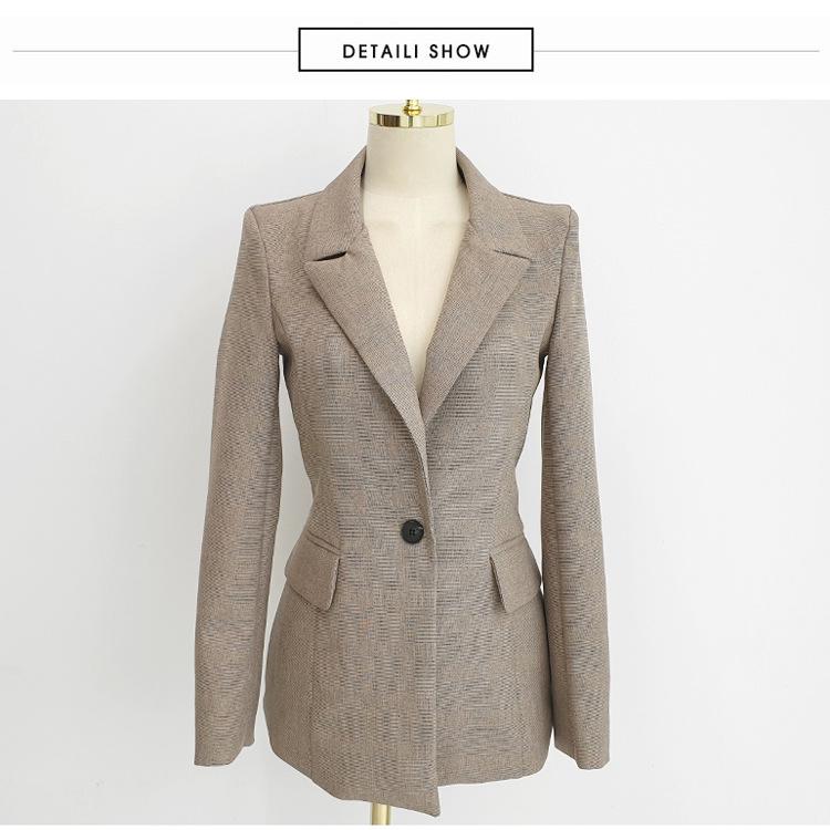 Dámský oblek v korejském stylu, podzim 2025: Elegantní třídílný set s bundou, vestou a kalhotami