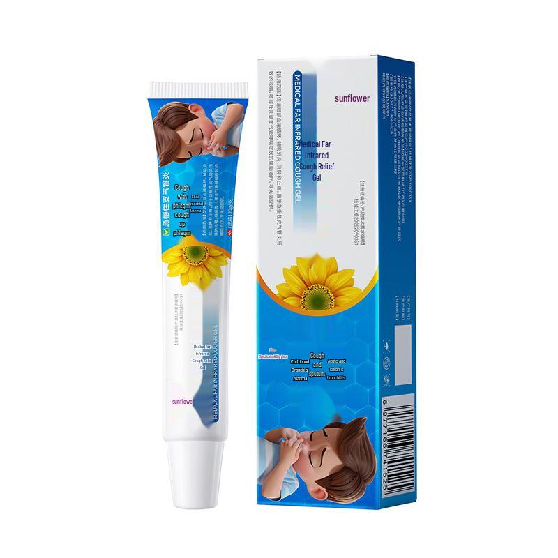 Sunflower Medical Far-Infrared Cough Relief Gel for Bronchitis & Pediatric Asthma