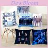 Capa de Almofada Pele de Pêssego Bts Bangtan Boys Fronha Decorativa Para Decoração de Casa