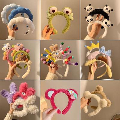 Entzückendes 2024 Cartoon Haargummi & Plüsch-Stirnband Set für Damen - Niedliche Haaraccessoires & Geschenk