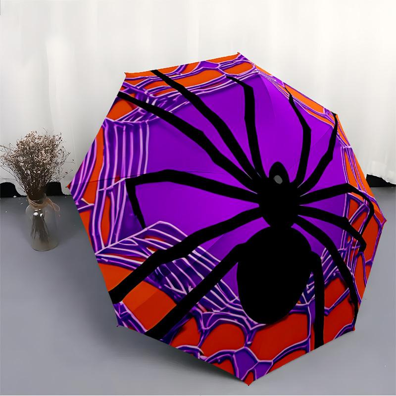 1pc Spider Web Automatic Open/Close Umbrella Compact Folding Umbrella, All-Season Portable Umbrella for Women/Men F1124114