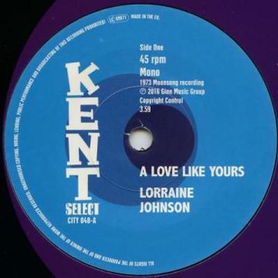 7-Zoll-Schallplatte LORRAINE JOHNSON / DEEP VELVET - A Love Like Yours / Complain To The CITY048 Kent 2017 UK Soul/Funk