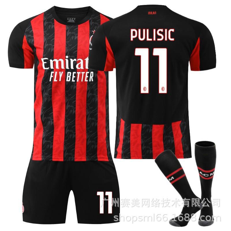 2526AC Milan Home Football Uniforms 10 Leo Shirts 79 Filly 11 Ibrahimovic No. 14 Modric Kaka