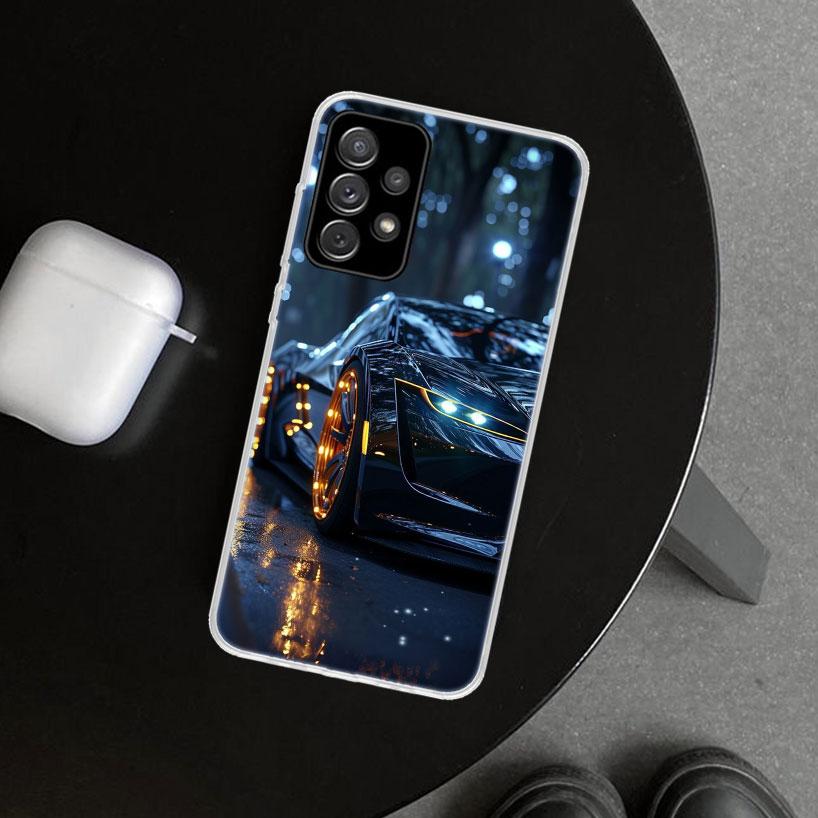 

Cool Male Men Sports Cars Phone Case Cover for Samsung Galaxy A12 A22 A32 A52 A72 A02S A51 A50S A31 A20S A10S Note 20 Ultra 10 P Samsung A50