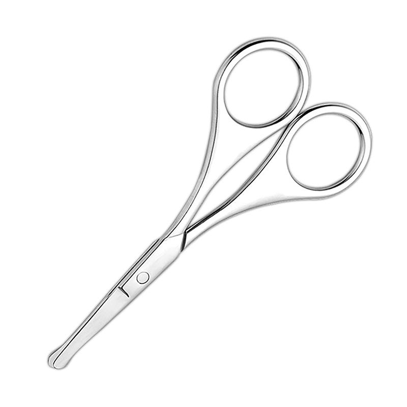 

Ножницы для бровей и носа, удобные ручки, уход за волосами на лице, брови, нос, усы, борода round head