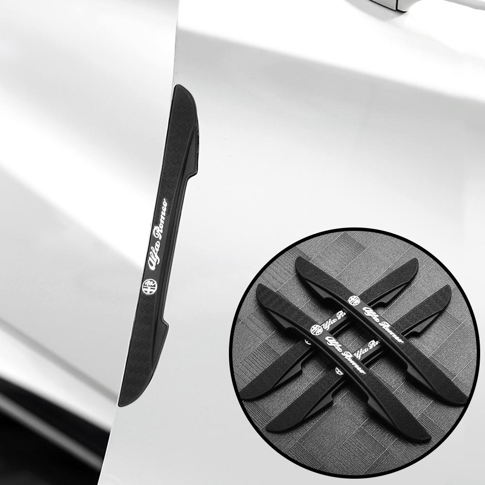 8 STKS Bumper Anti-botsingsstrip Auto Deur Krassen Beschermers Stickers Voor Alfa Romeo Giulia GT Mito 147 Brera Stelvio