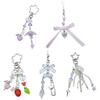 Y2k Style Phone Lanyard Strap Cute Bag Charm Phone Pendant Anti Lost Phone Chain Alloy Material Suitable for Phone Bags