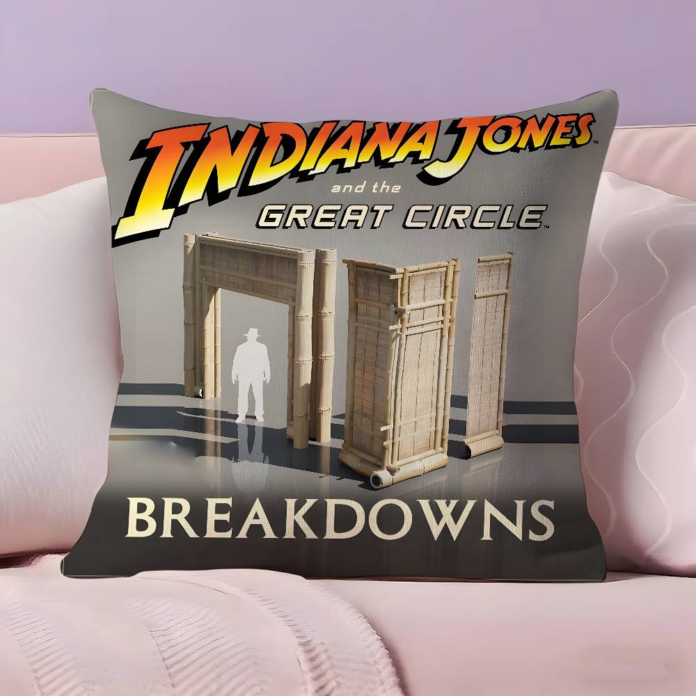 Наволочка «Индиана Джонс и Великий круг» Сверхмягкая, приятная к коже ткань, облачный комфорт и потайная молния 12x12Inch