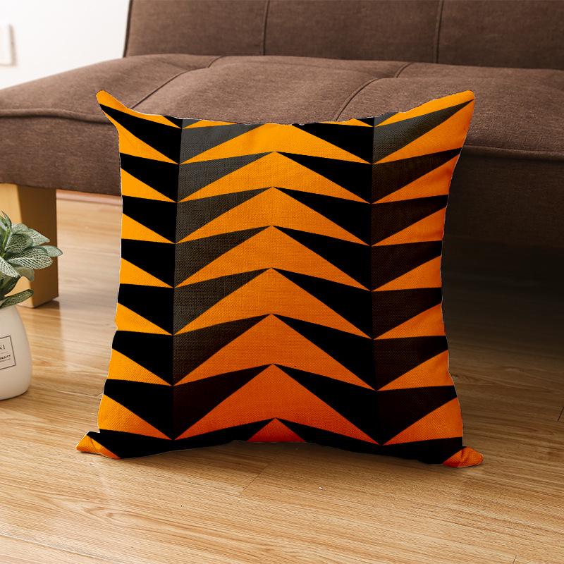 New Home Furnishings Halloween Polyester Pillow Case Home Pumpkin Ghost Fire Cushion Waist Pillow Case