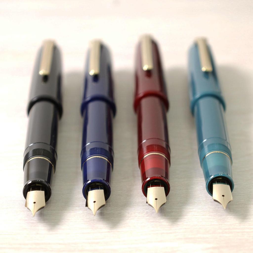 Sailor Profit Casual L Fountain Gold Clear Medium Fine Made In Pen, Trim, Blue, Point, Japan, 11-0820-340