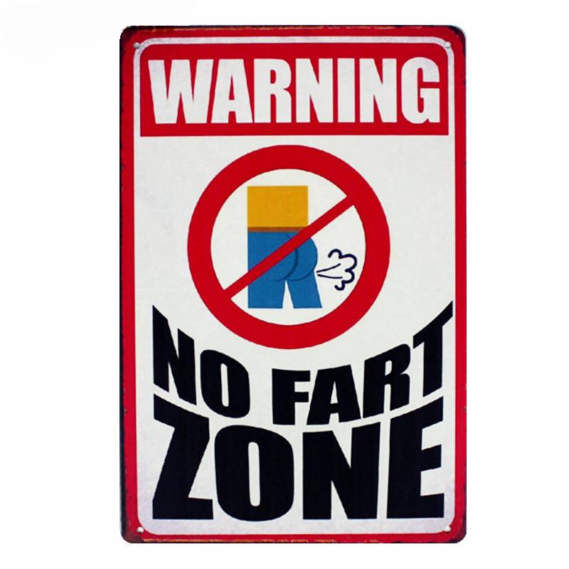 No SMOKING Vintage Metal Tin Sign, Stay Postive Wall Stickers for Club, Home Decor, Warning Sign, Gift, TIKI Bar Art Posters