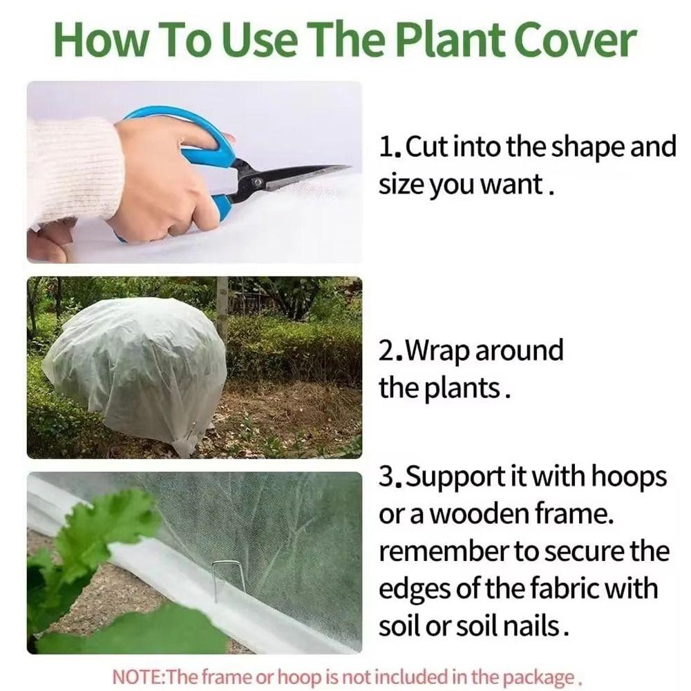 White Winter Plant Protection Cover Non-woven Fabric Garden Warm Protection Cloth  Farm Supplies