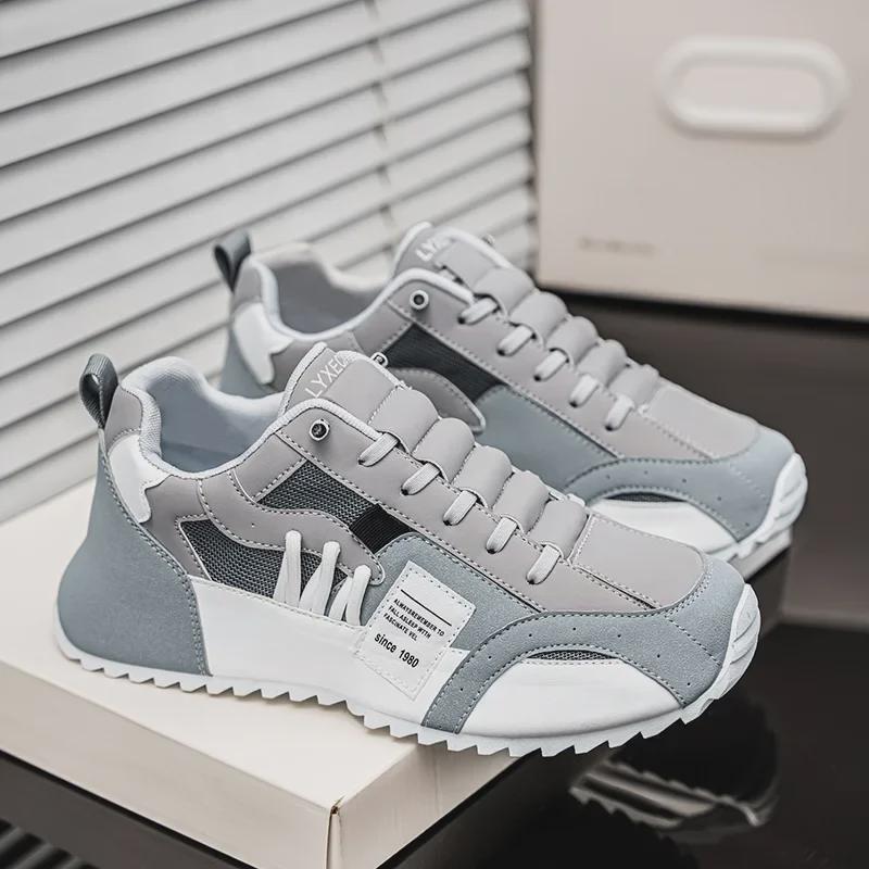 „2024 Herbst Europäische Herren Atmungsaktive Sport Freizeitschuhe - Große Größe, Inner Lift, Dad Style“