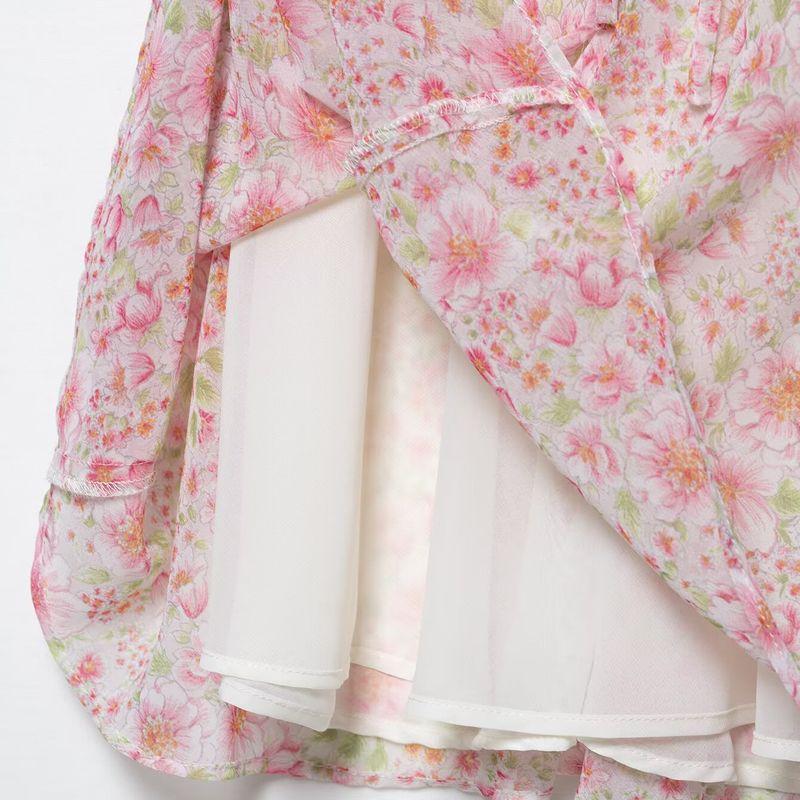 Kaslead New Arrival Women's Clothing Fashion Style Fashion Small Round Lapel Print Short Dress 2785039 644