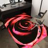 1pc Rose Swirl Themed Rug for Home Decor, Non-slip Office Carpet, Chair Mat, Outdoor Mat, Christmas and Halloween Gifts-0731022