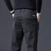 New Autumn Men's Slim Fit Straight Leg Casual Pants Wrinkle Resistant Business Elastic Versatile High-End Outer Wear Trousers