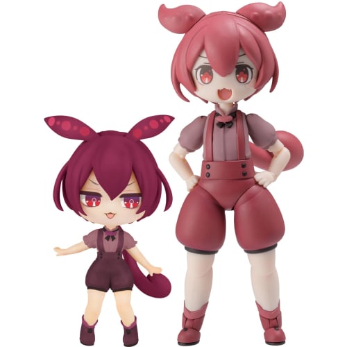 PLUM Plafia Ankomon Mini Figure Set, Approximately 100mm Tall, 1/12 Scale, Pre-Colored Plastic Model Kit, PP225