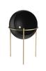 Standing Flower Pot 25 Cm Gold Black Loft