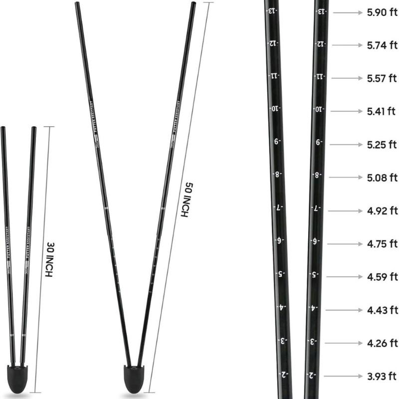 Golf Putter Armpits Postures Fixing Rod Adjustable Length Puting Tool for Skill Improvement Golf Putting Trainer