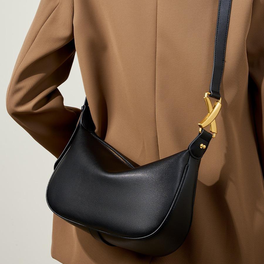 New Underarm Women's Bag Versatile Dumpling Bag Shoulder Messenger Bag Genuine Leather Trend Bag