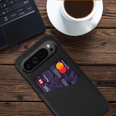 Pro Google Pixel 9 Pro XL Pouzdro Držák na karty PU Kůže+PC Odolné proti pádu Kryt telefonu