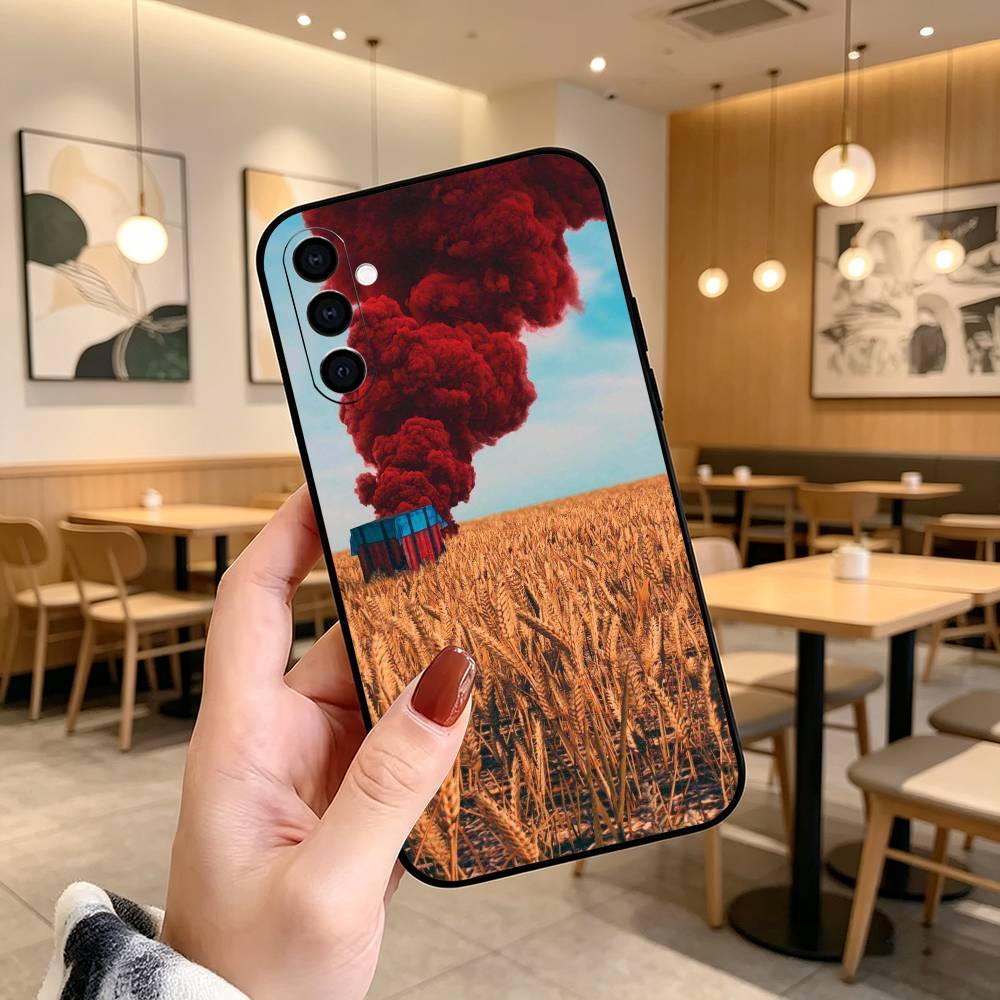 P-U-B-G M-Mobile Game Phone Case For Samsung Galaxy A73,A72,A71,A70,A53,A52,A51,Others Soft Black Cover Samsung a21