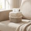 Cotton Thread Minimalist Tissue Box Rustic Roll Holder Storage Rack Toilet Paper Box  Dining Room