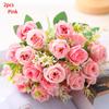 2PCS Artificial Flower Bouquets, Artificial Roses, Wedding Flowers, Handmade Flowers, Artificial Flower Decorations, Artificial Flower Ornaments.