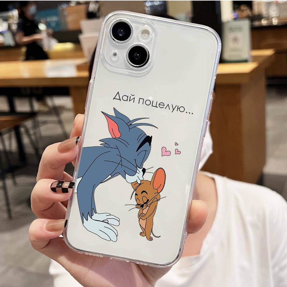 

Чехол S-8 Том и Джерри для iPhone 11 12 13 14 15 16 Pro Max Redmi A3 9A 9C 10A 10C 13C Note 9 11 Samsung S24 S21 S20 Ultra Plus A04S A05S Redmi 10C арлекин