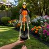 Halloween Yard Ornaments 2Pcs Solar Skeleton Stake, LED Garden Lights, Waterproof Lawn Stakes Realistic Skull Figurines for Outdoor Patio Walkway