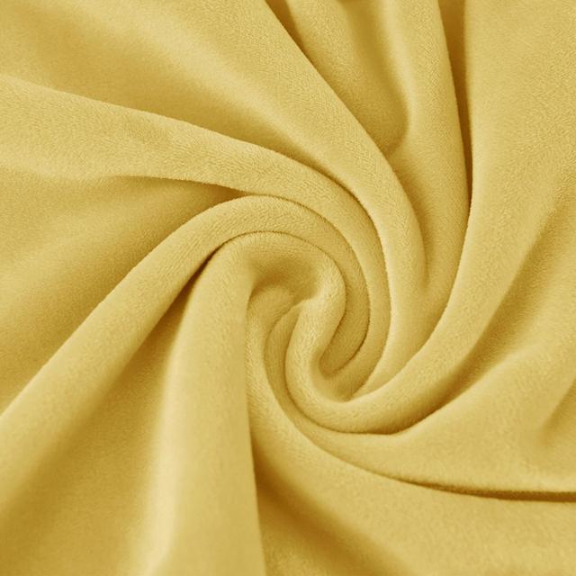 

Velvet Chair Cover With No Backrest Anti -Dust Elasticized Chair Covers Designed For Dining Room Home Kitchen Office Upholstered Chair Slipcovers 1 piece лимонно-желтый