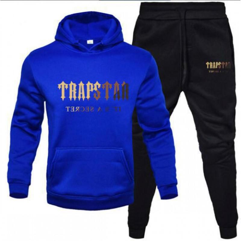 

TRAPSTAR Letter Printed Men s Women s Sportswear Set Hoodie Fashionable Fleece Sweatshirt Men XL