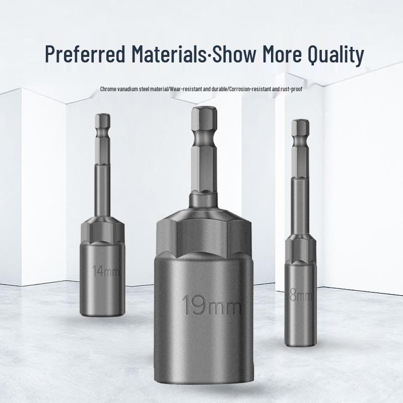 Jeu d'adaptateurs d'extension pour perceuse électrique à douille hexagonale