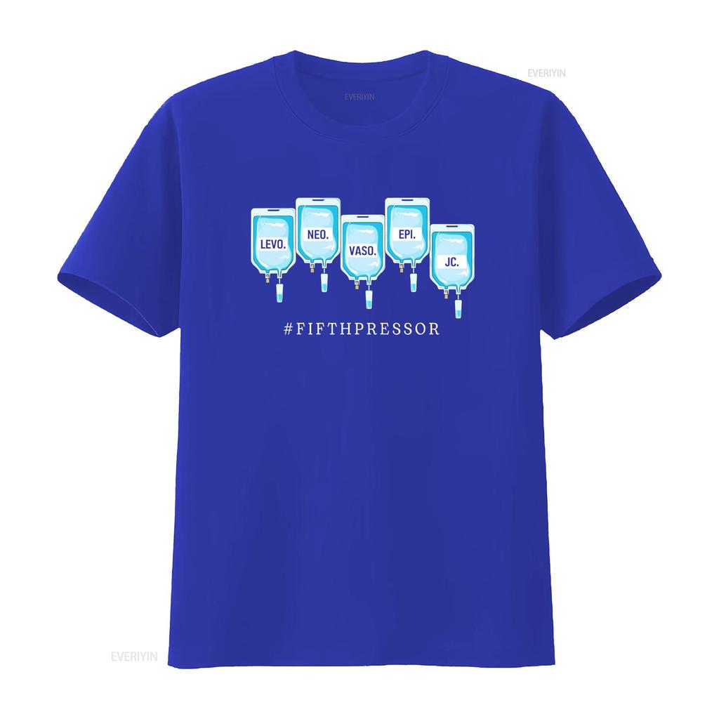 Quinta T-shirt Vasopressore Terapia Intensiva CRNA Medico Terapia Intensiva Per Infermiere vintage Lavata Casual Unisex grafica Traspirante Elastica